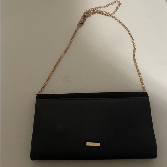 Handbag crossbody clutch black aldo new - Picture 4 of 9